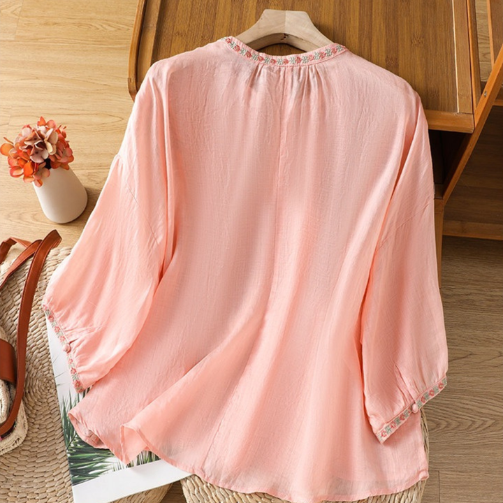 Flor™ | Bestickte Boho-Bluse