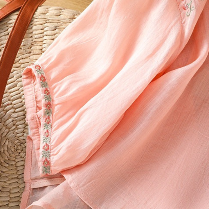 Flor™ | Bestickte Boho-Bluse