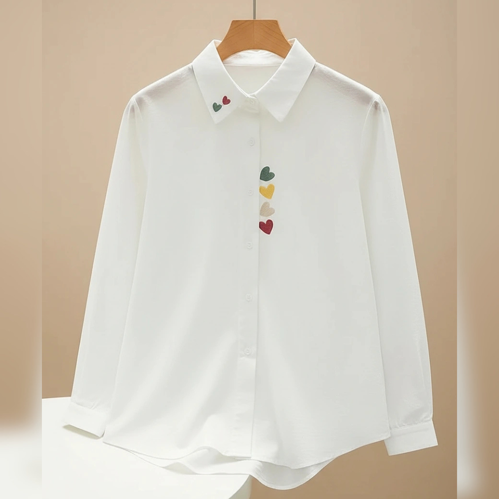 Julliette | Bestickte Baumwollbluse