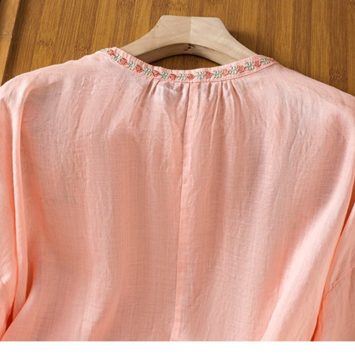 Flor™ | Bestickte Boho-Bluse