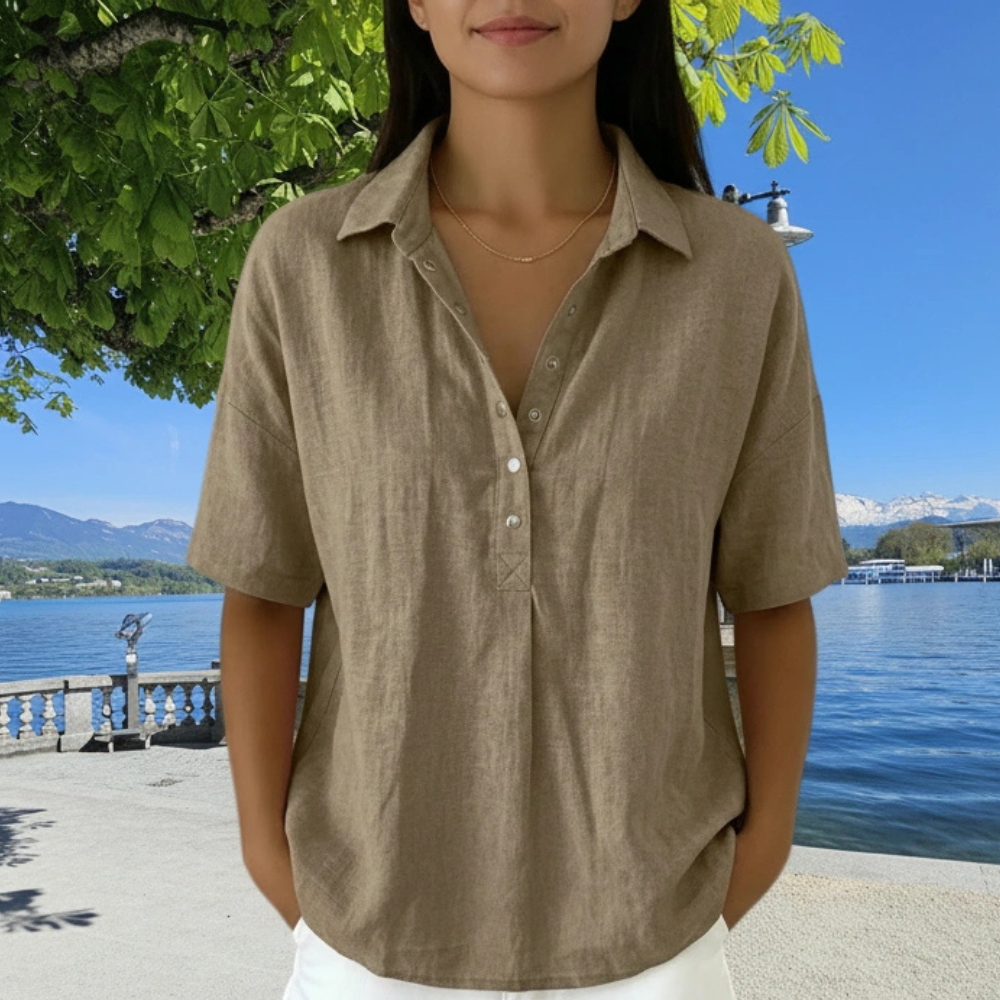 Lena | Klassische Kragenbluse