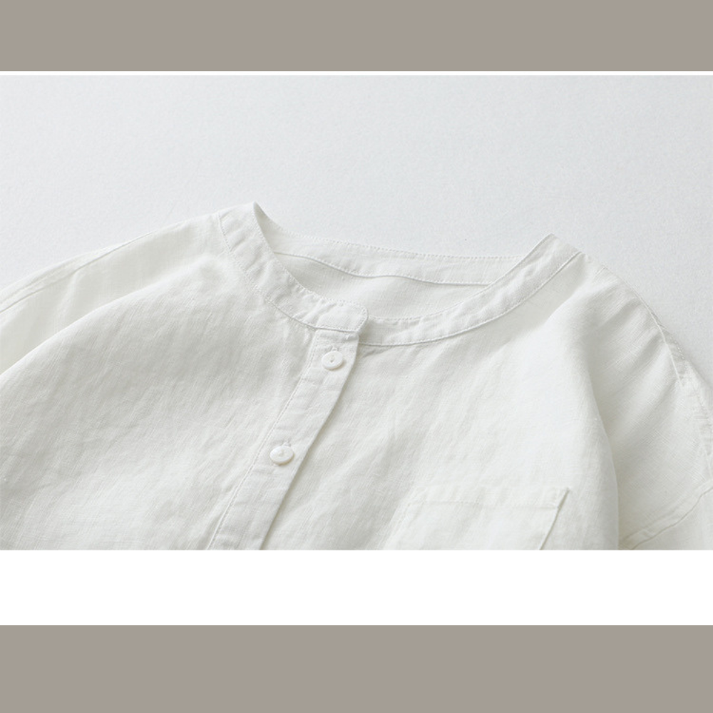Oana™ | Luftige Baumwoll-Leinen-Bluse