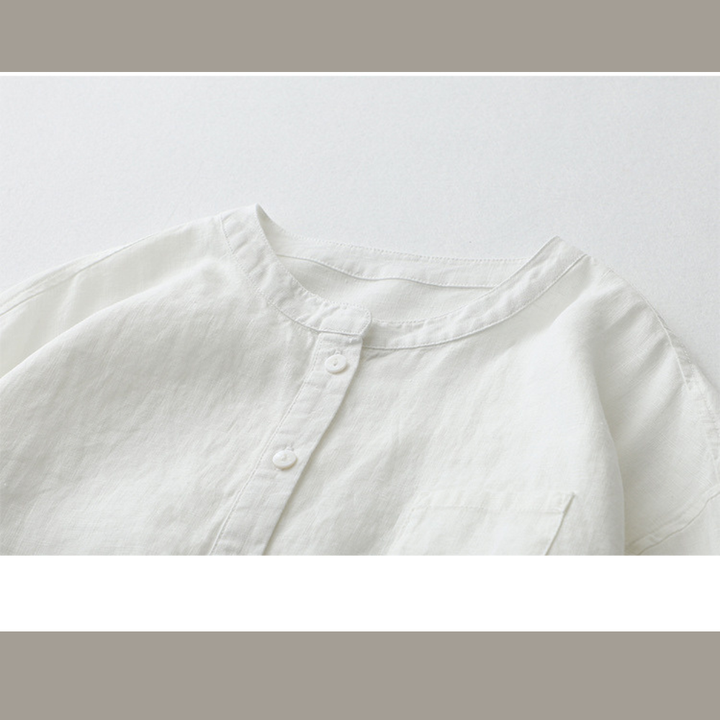 Oana™ | Luftige Baumwoll-Leinen-Bluse
