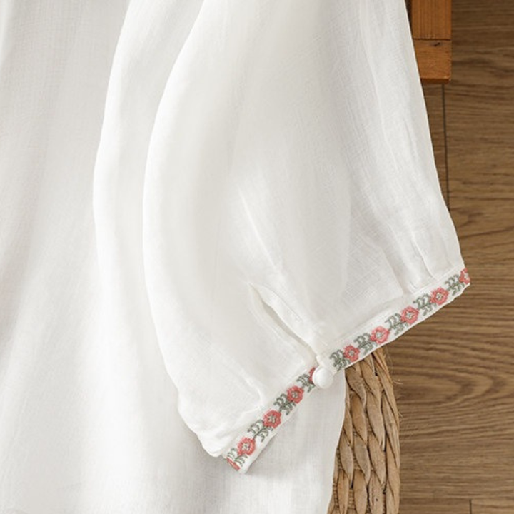 Flor™ | Bestickte Boho-Bluse