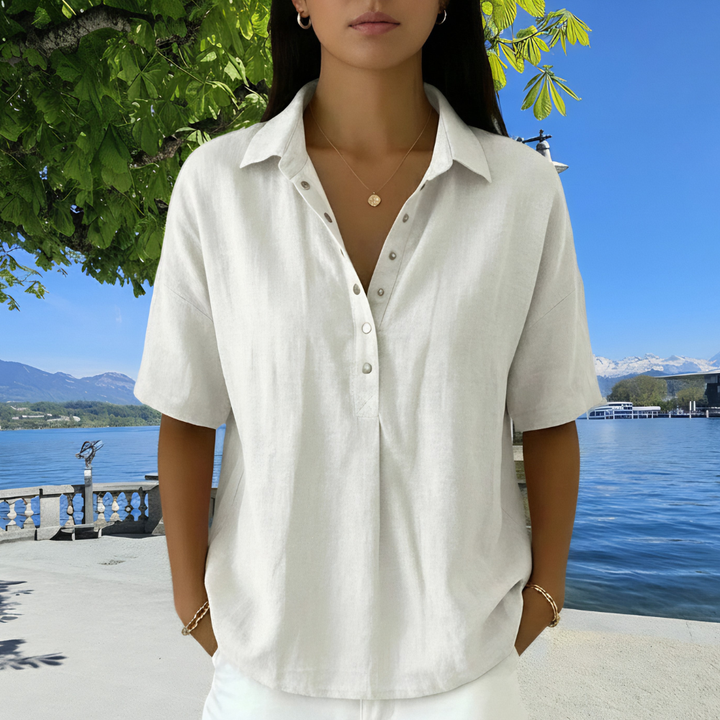 Lena | Klassische Kragenbluse