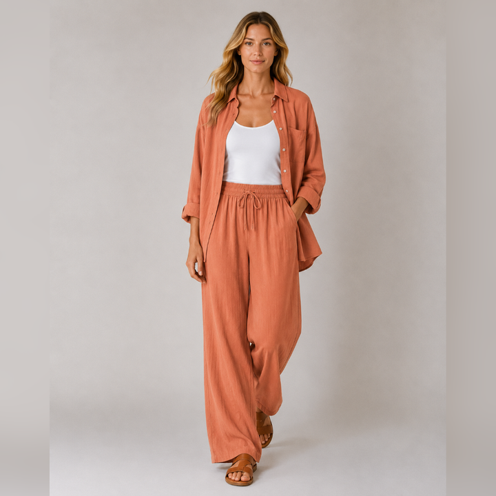 Lisa™ | Luftiges Leinen-Set