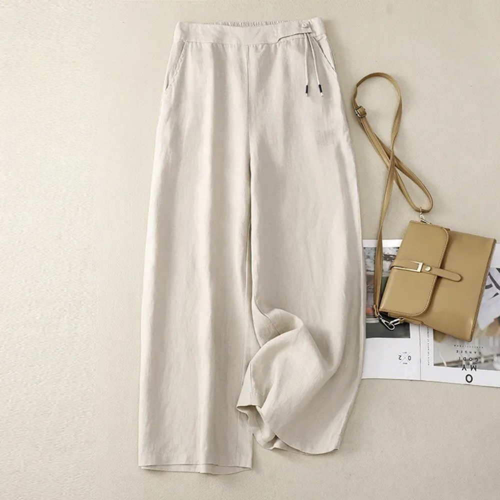 Amara™ | Premium Weite Leinenhose