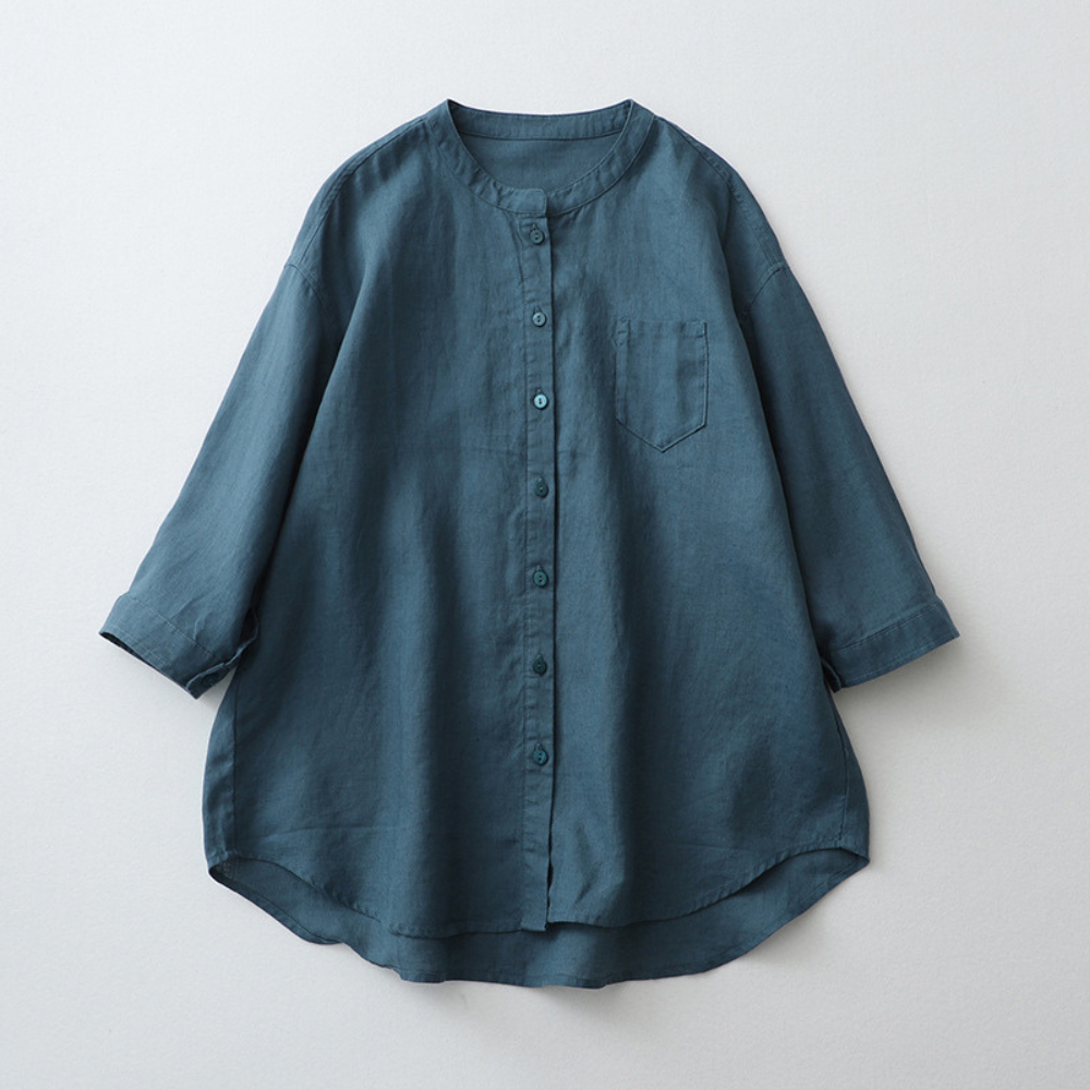 Oana™ | Luftige Baumwoll-Leinen-Bluse