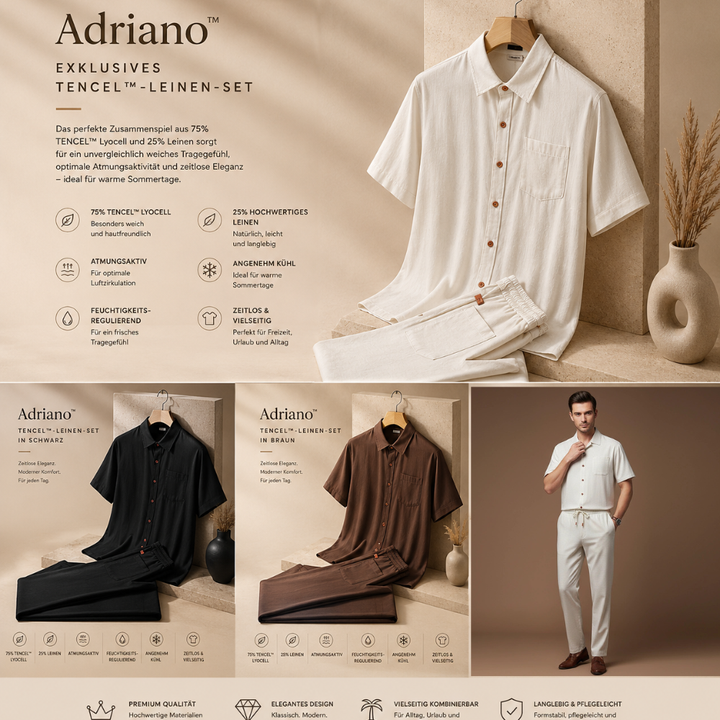Adriano™ | Exklusives TENCEL™-Leinen-Set
