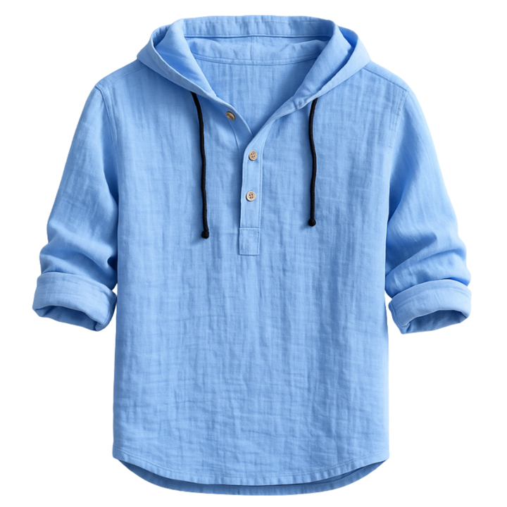 Sandro | Relaxed Linen Hoodie Hemd
