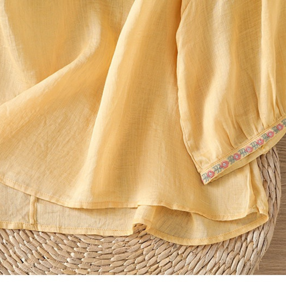 Flor™ | Bestickte Boho-Bluse