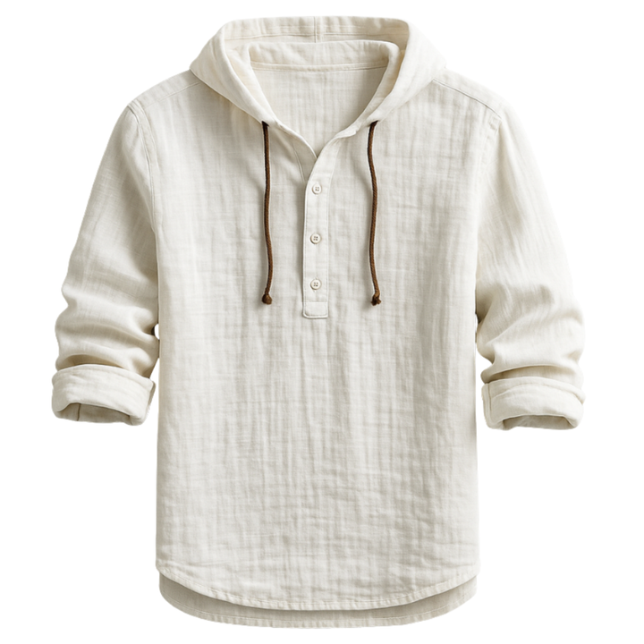 Sandro | Relaxed Linen Hoodie Hemd
