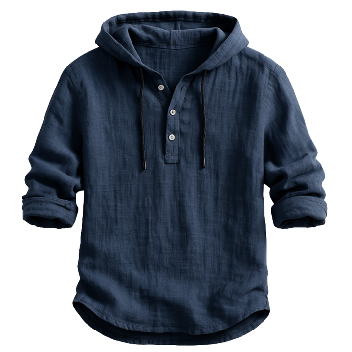 Sandro | Relaxed Linen Hoodie Hemd