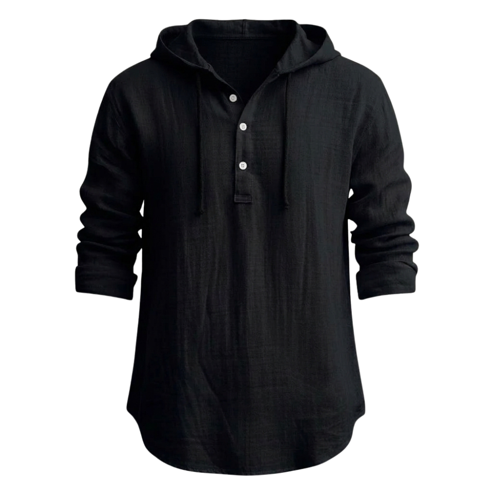 Sandro | Relaxed Linen Hoodie Hemd