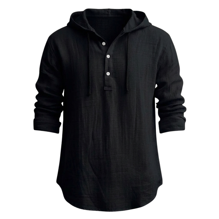 Sandro | Relaxed Linen Hoodie Hemd