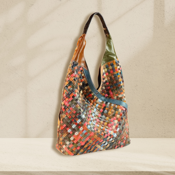 Fiorella™ – Gewebte Echtleder Tote Bag