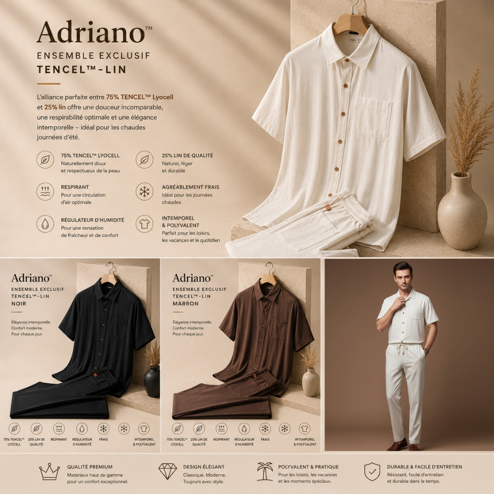 Adriano™ | Exklusives TENCEL™-Leinen-Set