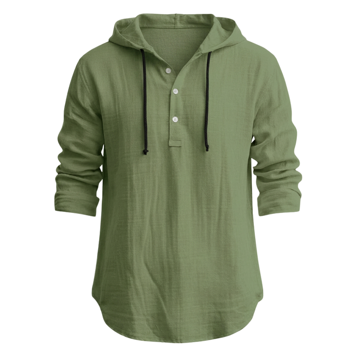 Sandro | Relaxed Linen Hoodie Hemd