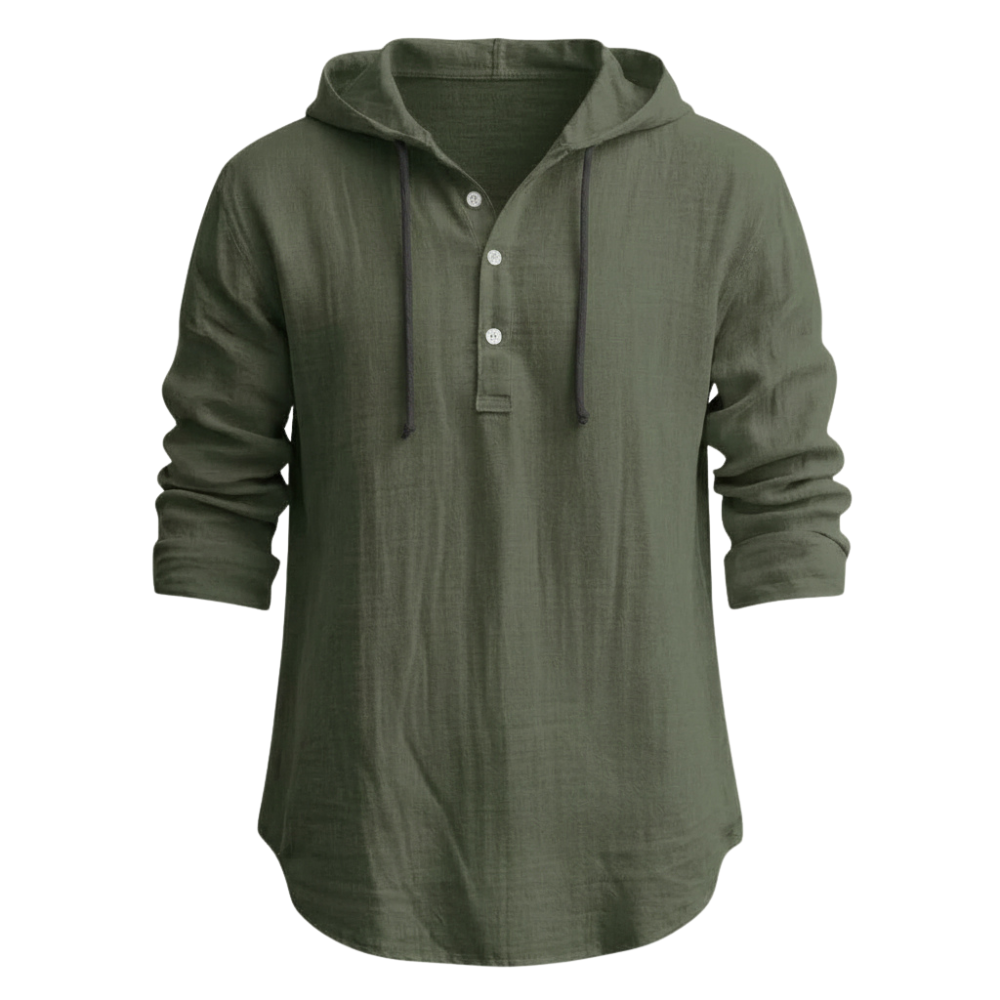 Sandro | Relaxed Linen Hoodie Hemd