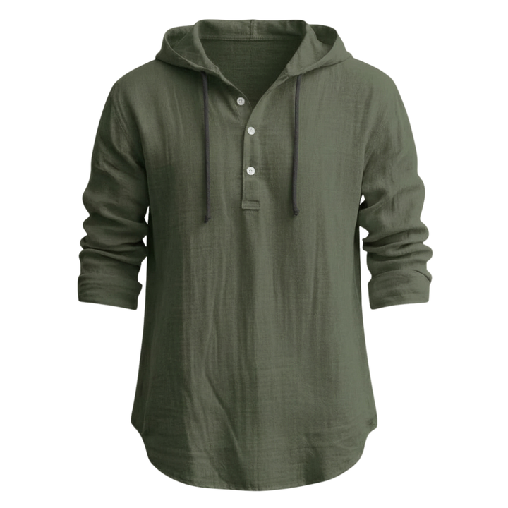 Sandro | Relaxed Linen Hoodie Hemd