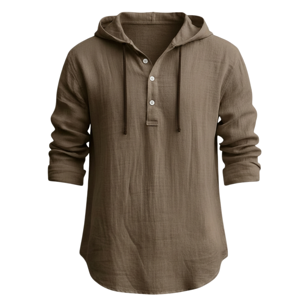 Sandro | Relaxed Linen Hoodie Hemd