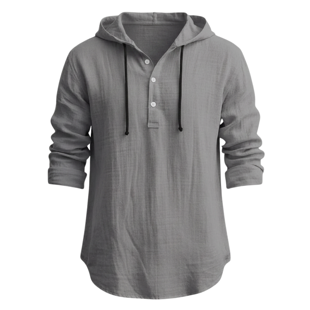 Sandro | Relaxed Linen Hoodie Hemd