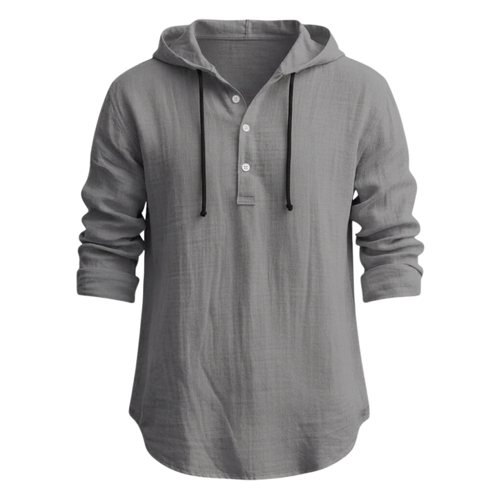 Sandro | Relaxed Linen Hoodie Hemd