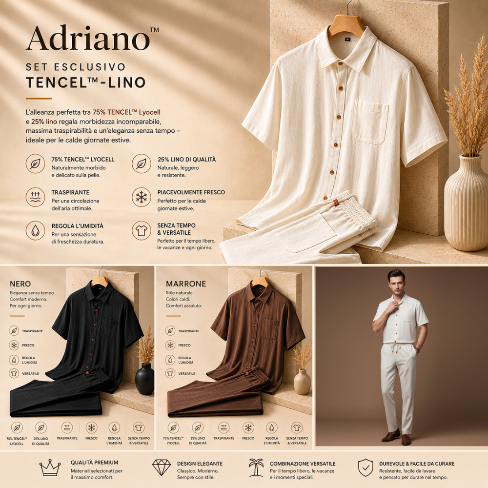 Adriano™ | Exklusives TENCEL™-Leinen-Set