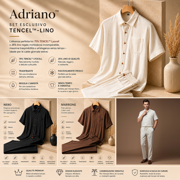 Adriano™ | Exklusives TENCEL™-Leinen-Set