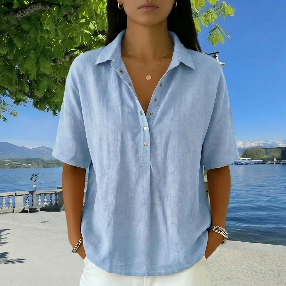 Lena | Klassische Kragenbluse