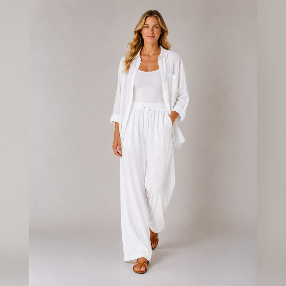 Lisa™ | Luftiges Leinen-Set