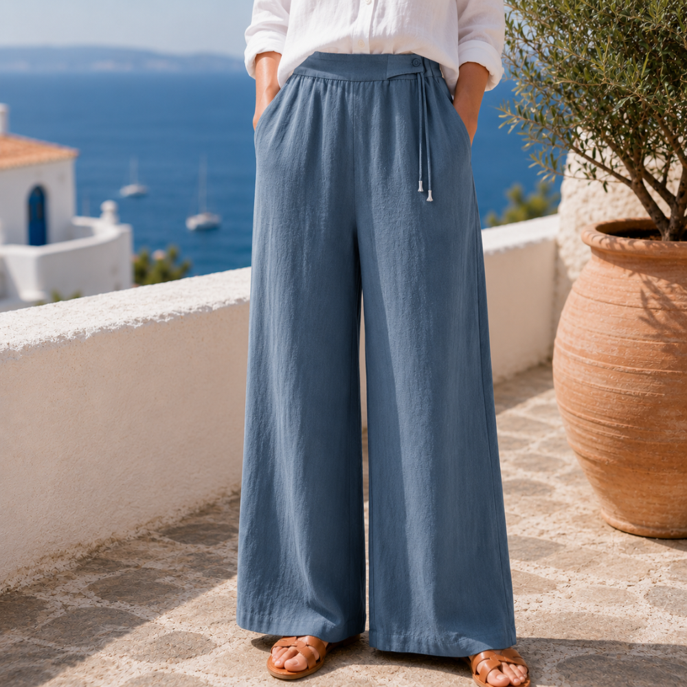 Amara™ | Premium Weite Leinenhose