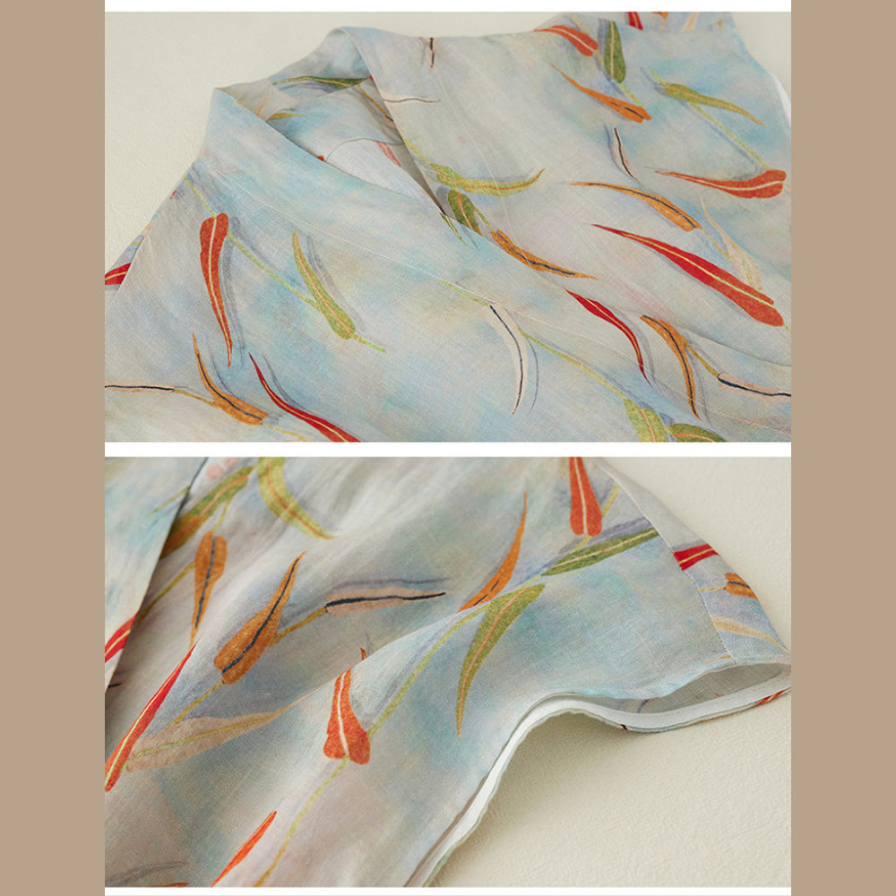 Katja™ | Luftiges Sommerkleid mit Aquarell-Print