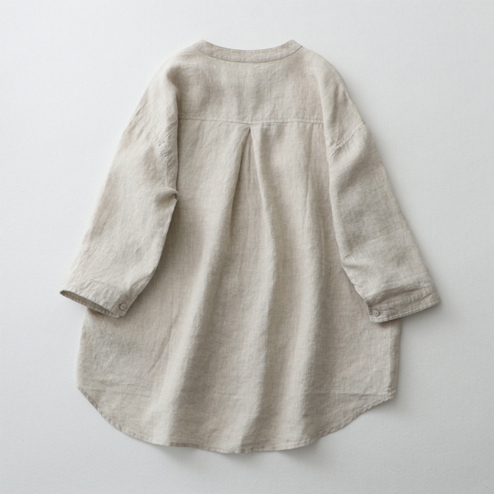 Oana™ | Luftige Baumwoll-Leinen-Bluse