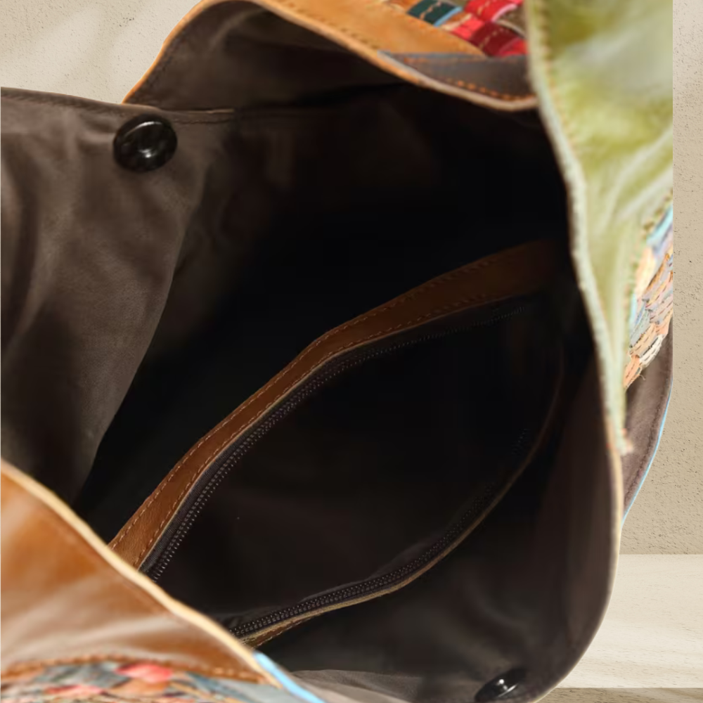 Fiorella™ – Gewebte Echtleder Tote Bag