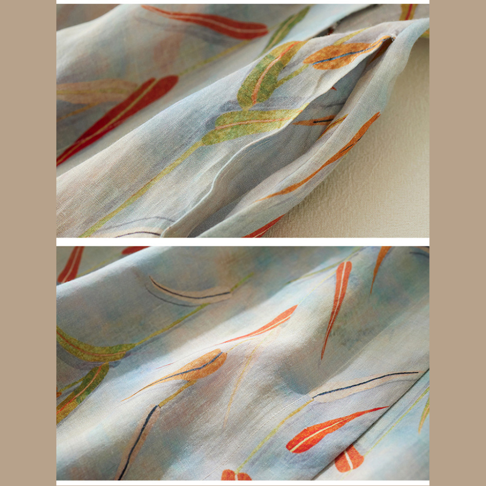 Katja™ | Luftiges Sommerkleid mit Aquarell-Print