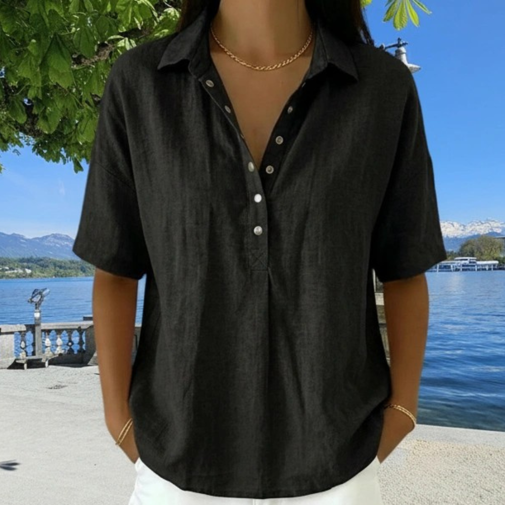 Lena | Klassische Kragenbluse