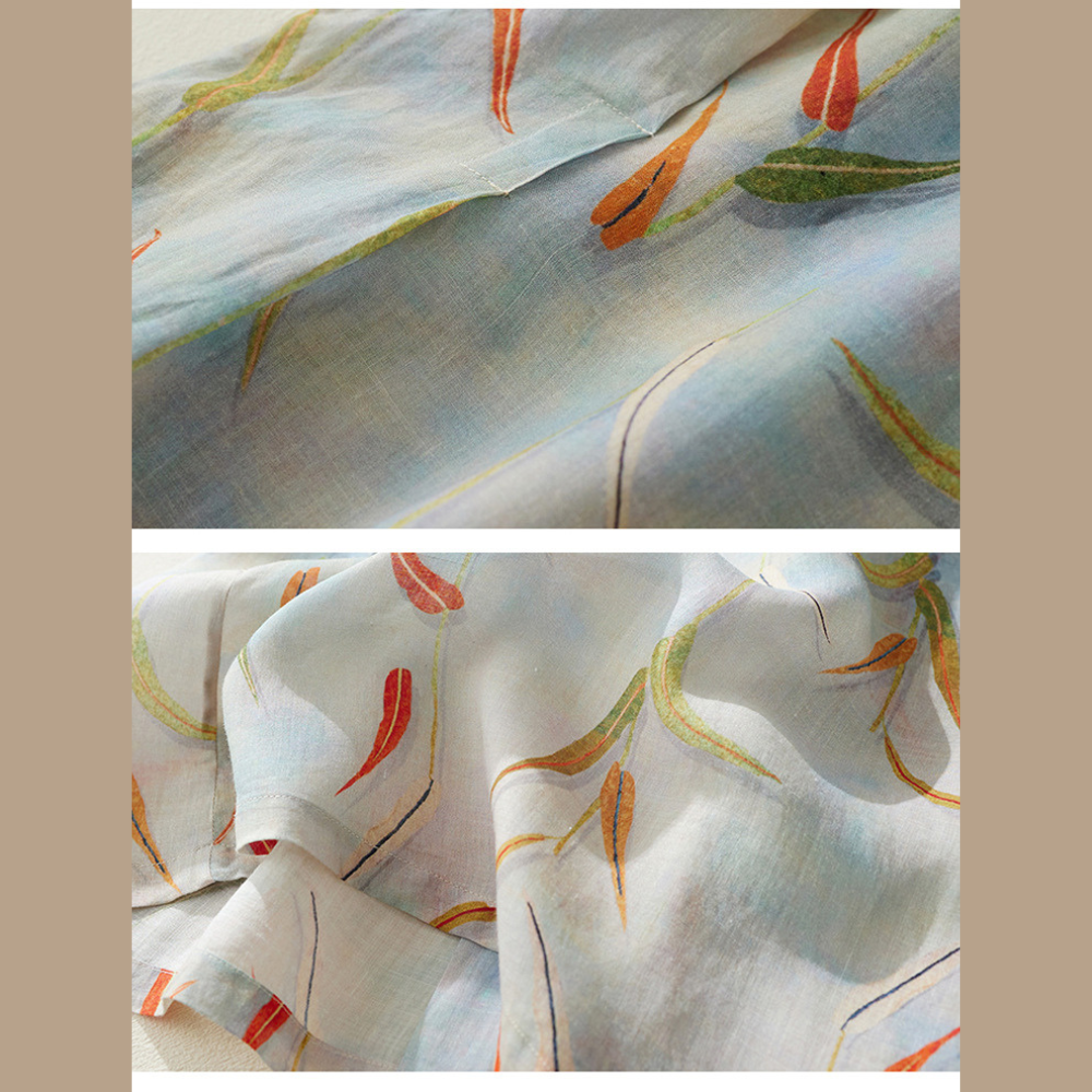 Katja™ | Luftiges Sommerkleid mit Aquarell-Print