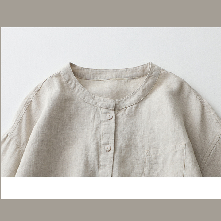 Oana™ | Luftige Baumwoll-Leinen-Bluse