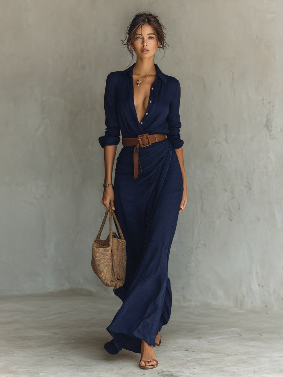 Aurora | Fließendes Maxikleid