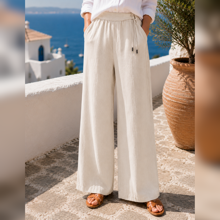 Amara™ | Premium Weite Leinenhose