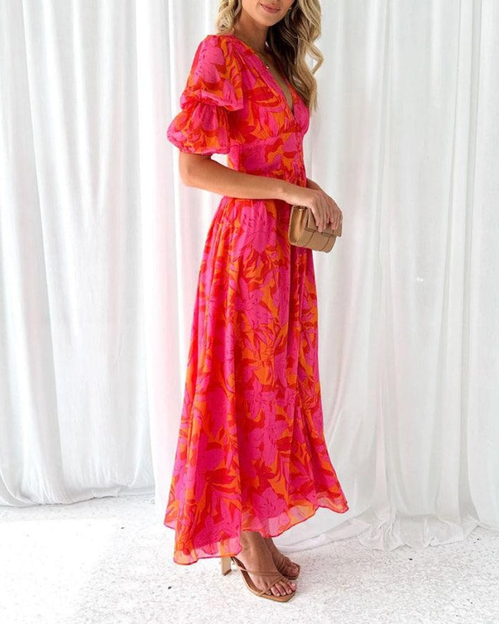 Livia │ Fließendes Maxi-Kleid