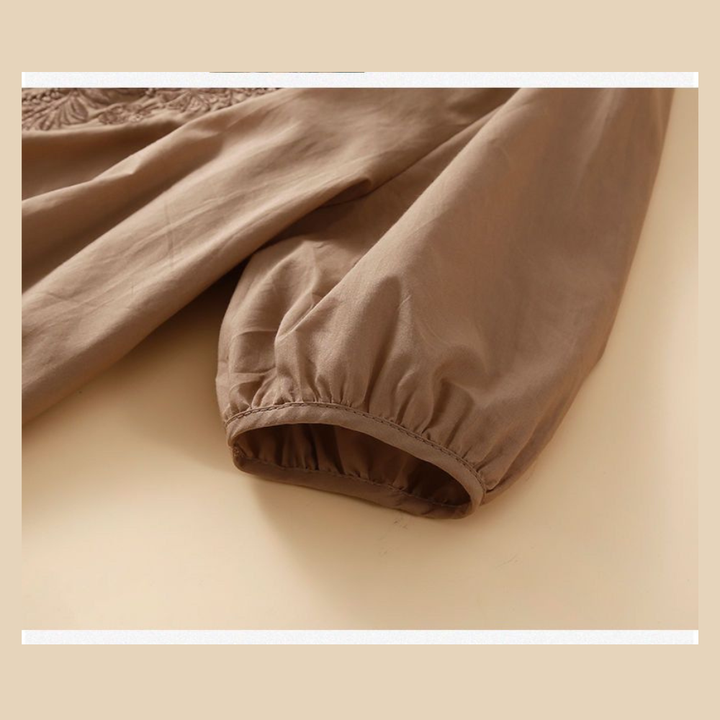 Haley™ | Bestickte Baumwollbluse mit Vintage-Charme