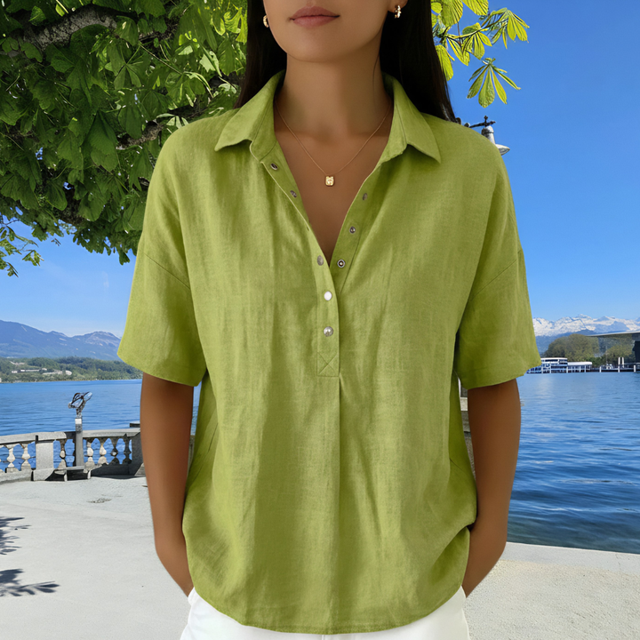 Lena | Klassische Kragenbluse