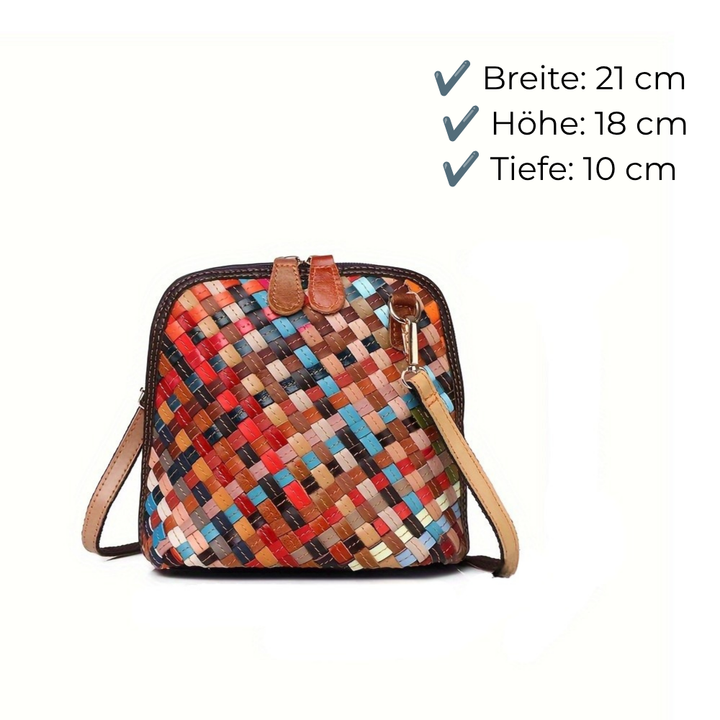 Fiorella™ – Gewebte Echtleder Mini-Handtasche