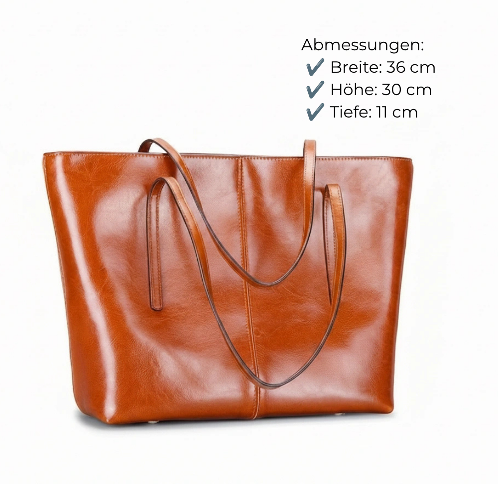 Mirella™ – Luxuriöse Echtleder Shopper-Tasche