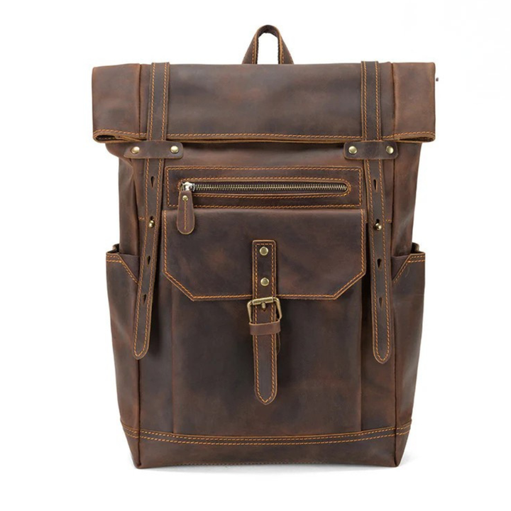 John™ – Premium Echtleder Vintage-Rucksack