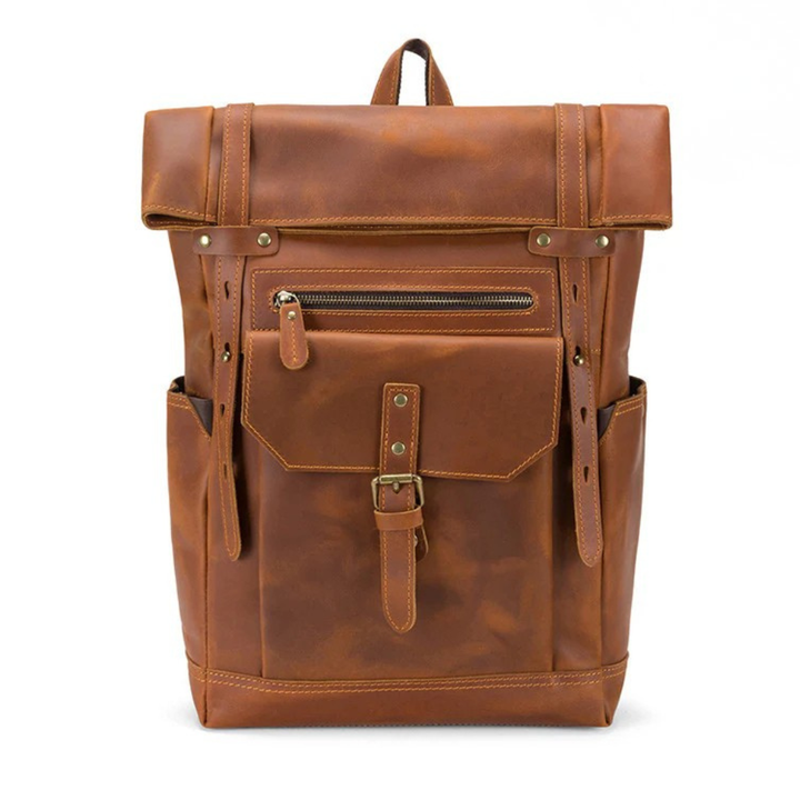 John™ – Premium Echtleder Vintage-Rucksack