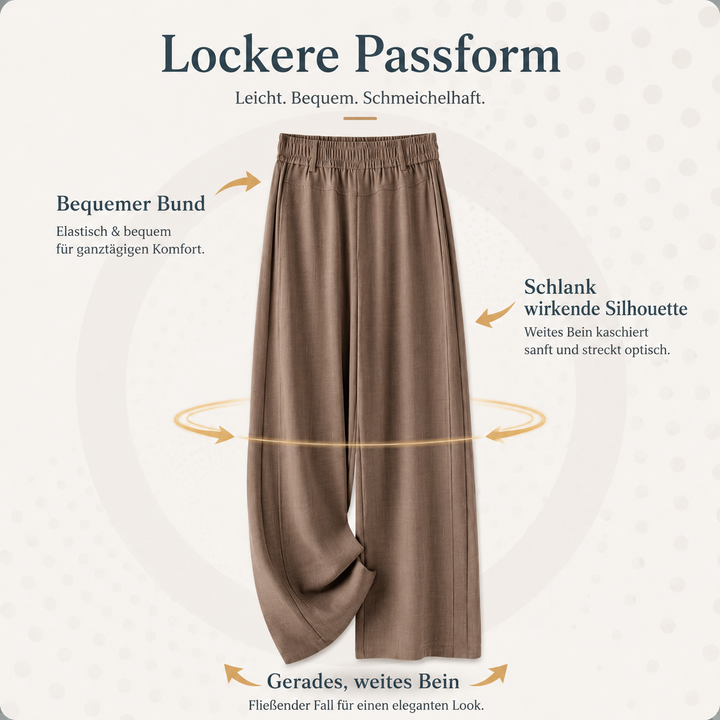 Charis™ | Weite Leinenhose