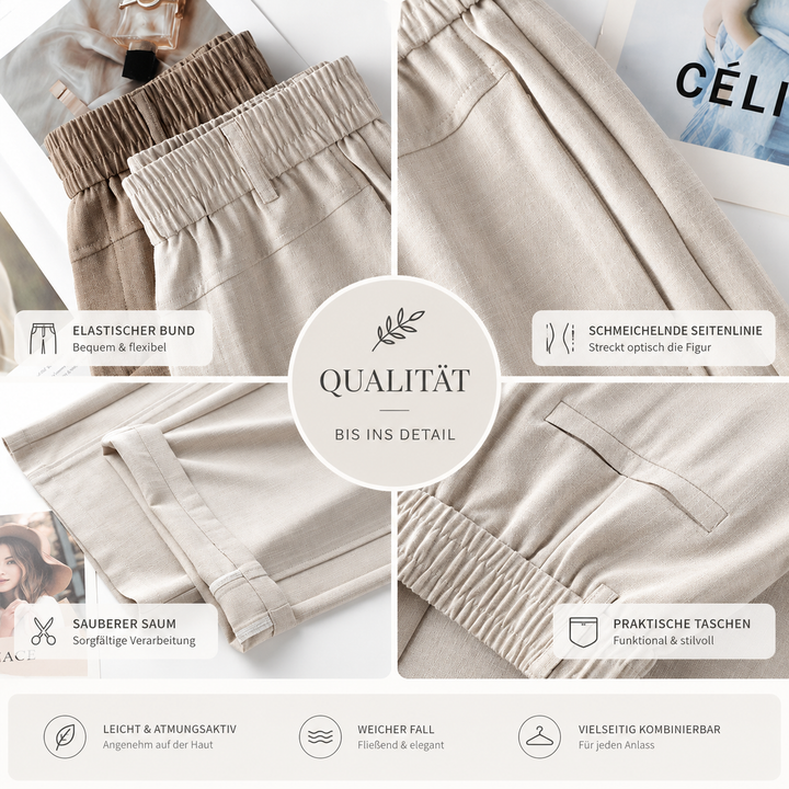 Charis™ | Weite Leinenhose